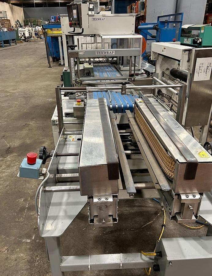Used TEXWRAP 1809SS SERVO SIDE SEAL SHRINK WRAP SYSTEM W/ TEXWRAP 24"L ADJUSTABLE WID