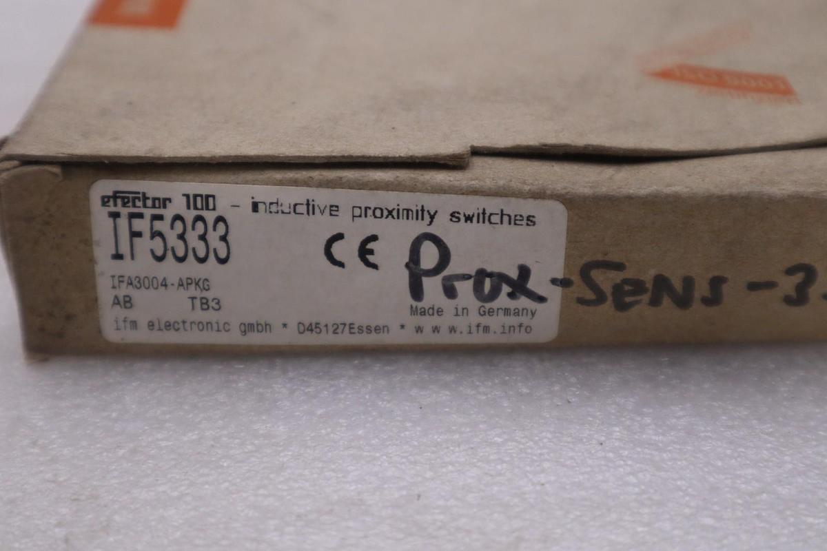 IFM EFECTOR IF5333 INDUCTIVE SENSOR 10-55VDC - NEW IN BOX - STOCK K1676A