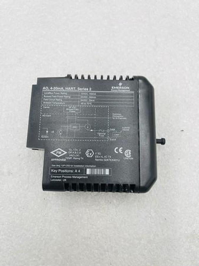 Used EMERSON DELTAV KJ3221X1-BA1 AO CARD 8 CH 4-20 MA HART SER 2 #K-2504