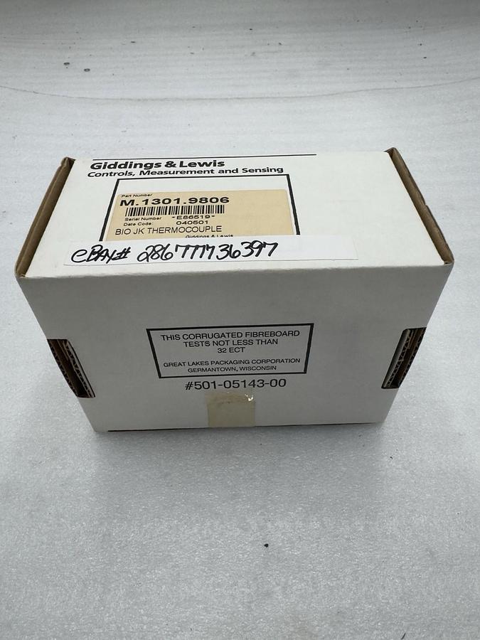 BRAND NEW Giddings & Lewis M.1301.9806 M13019806 Thermocouple STOCK H1651A