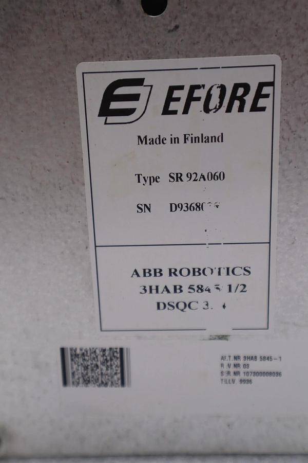 Used Efore ABB SR92A060 Power Supply Module 3HAB 5845-1/2 STOCK 3197