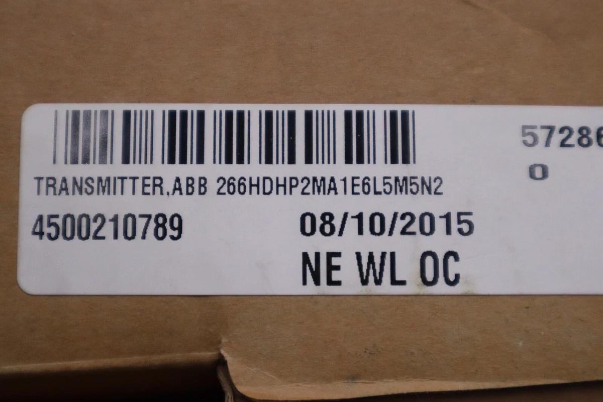 Used NIB ABB 2600T 266HDHP2MA1E6L5M5N2 TRANSMITTER STOCK G78