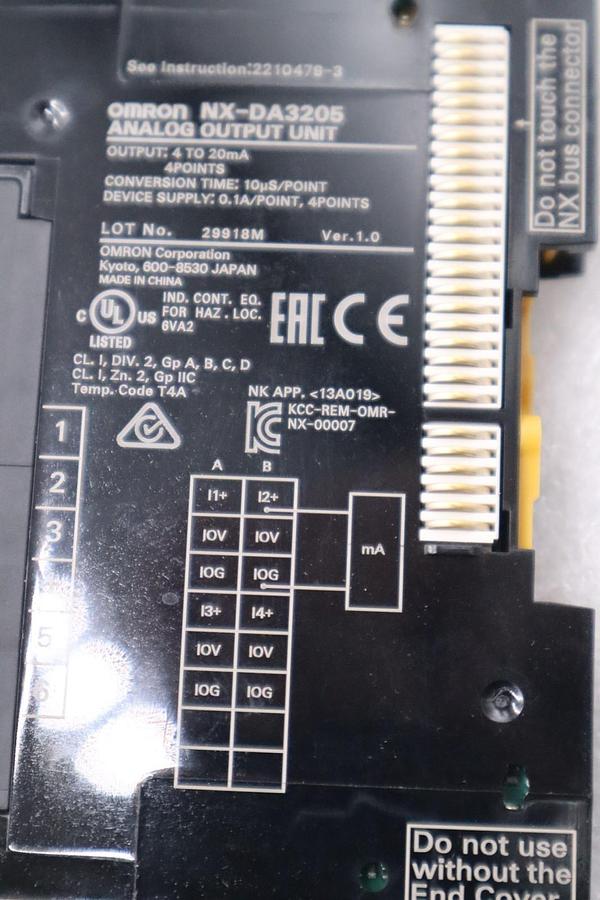 Used OMRON NX-DA3205 / NXDA3205 (USED) STOCK 5893A
