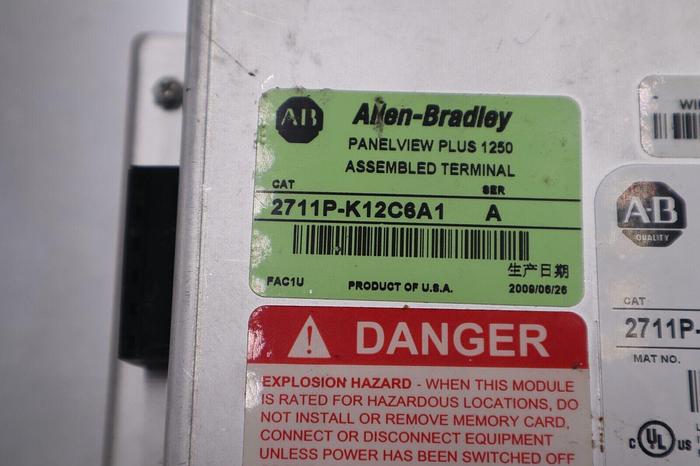 Allen Bradley 2711P-K12C6A1 /A PanelView Plus 1250 NEW OPEN BOX STOCK 2123