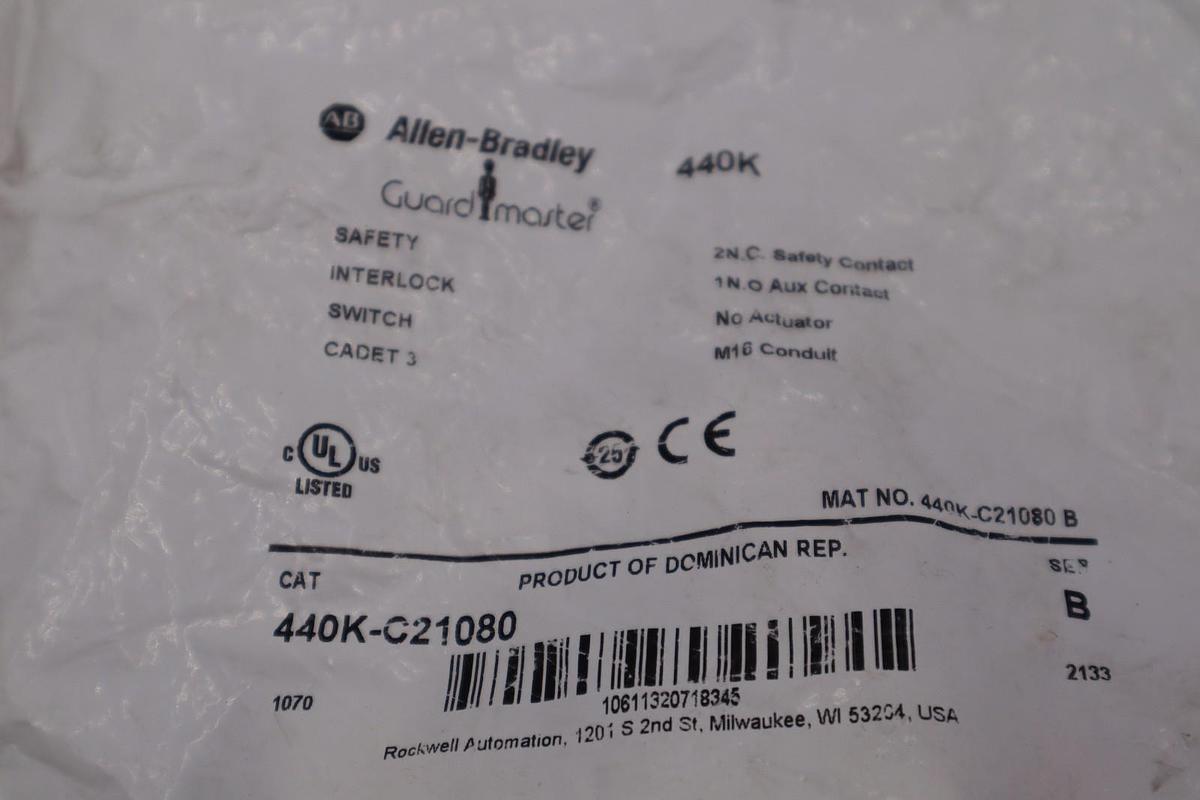 NEW ALLEN BRADLEY 440K-C21080 SERIES B SWITCH STOCK H1162A