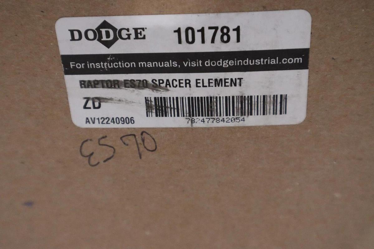 Used DODGE 101781 RAPTOR ES70 SPACER ELEMENT - NEW IN BOX - STOCK SGF111