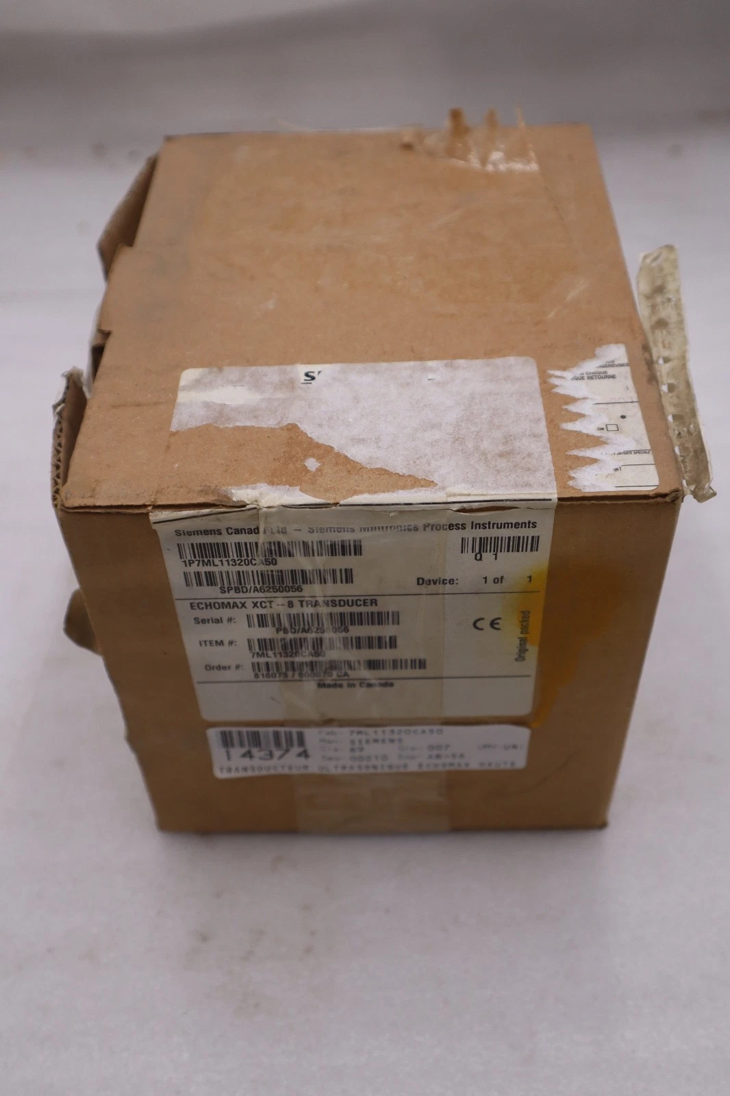 Used Siemens EchoMax XCT-8 ULTRASONIC TRANSDUCER - NEW OPEN BOX - STOCK GF904