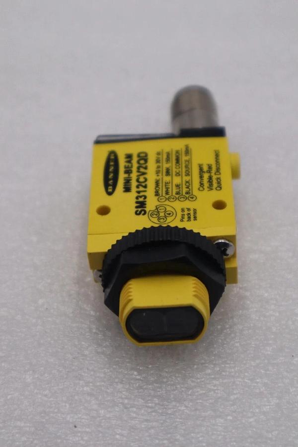 Banner SM312CV2QD Mini-beam Photoelectric Sensor 10-30v-dc NOB STOCK L-377-C