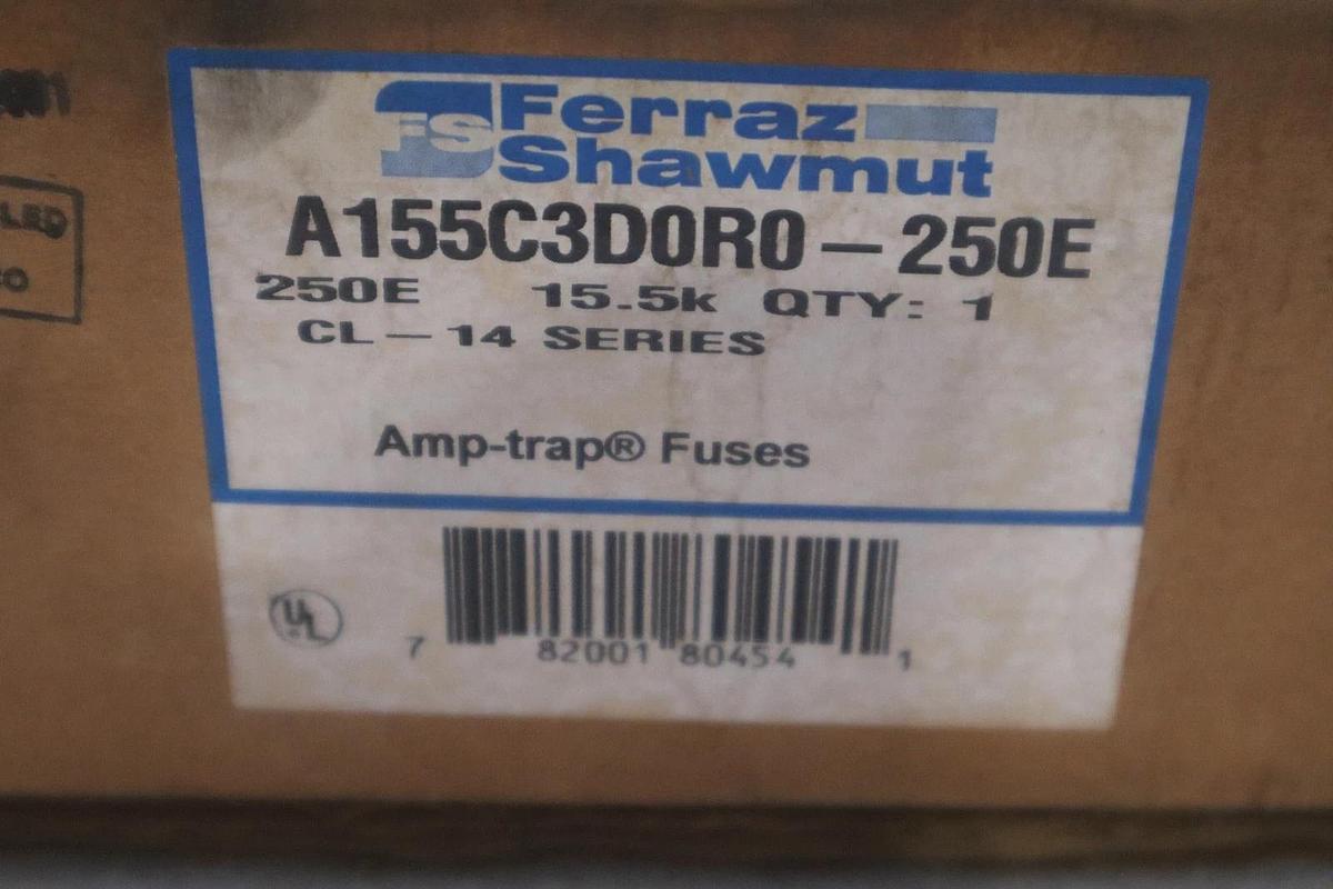 Used NEW FERRAZ SHAWMUT  A155C3D0R0-250E AMP TRAP FUSE STK GF641