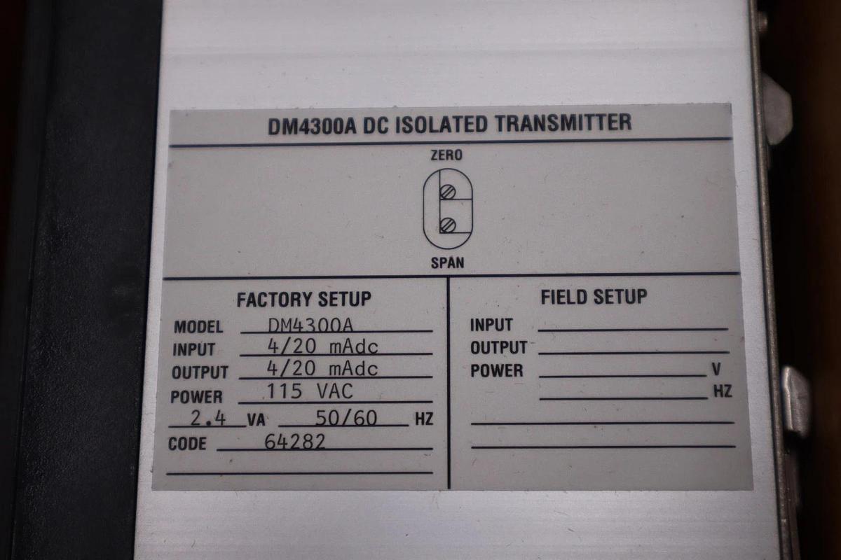 Used New In Box Wilkerson Instrument DM4300A DC Isolated Transmitter STOCK H583A