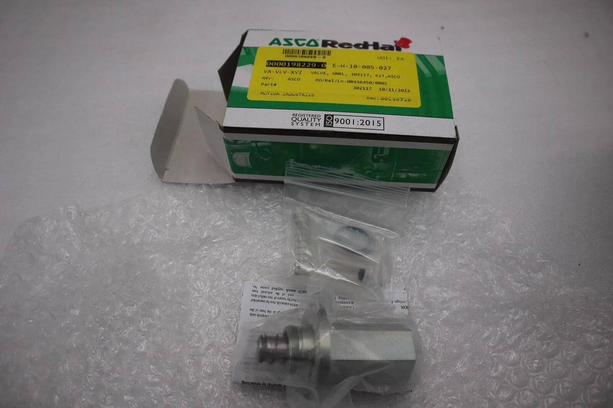 NEW ASCO 302117 Solenoid Valve Rebuild Kit STOCK G814A