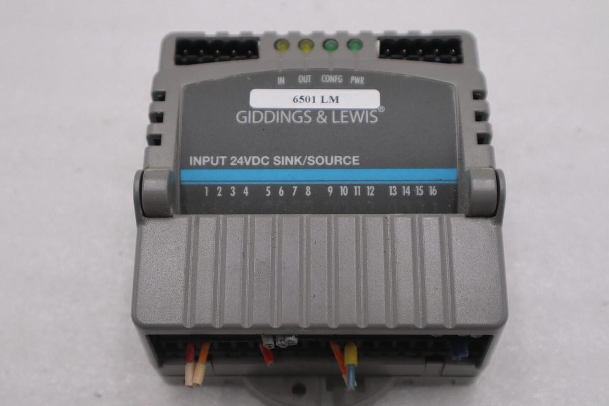 Used GIDDINGS & LEWIS M.1300.7372 R1 Input Module 24VDC SINK/SOURCE STOCK 643-D