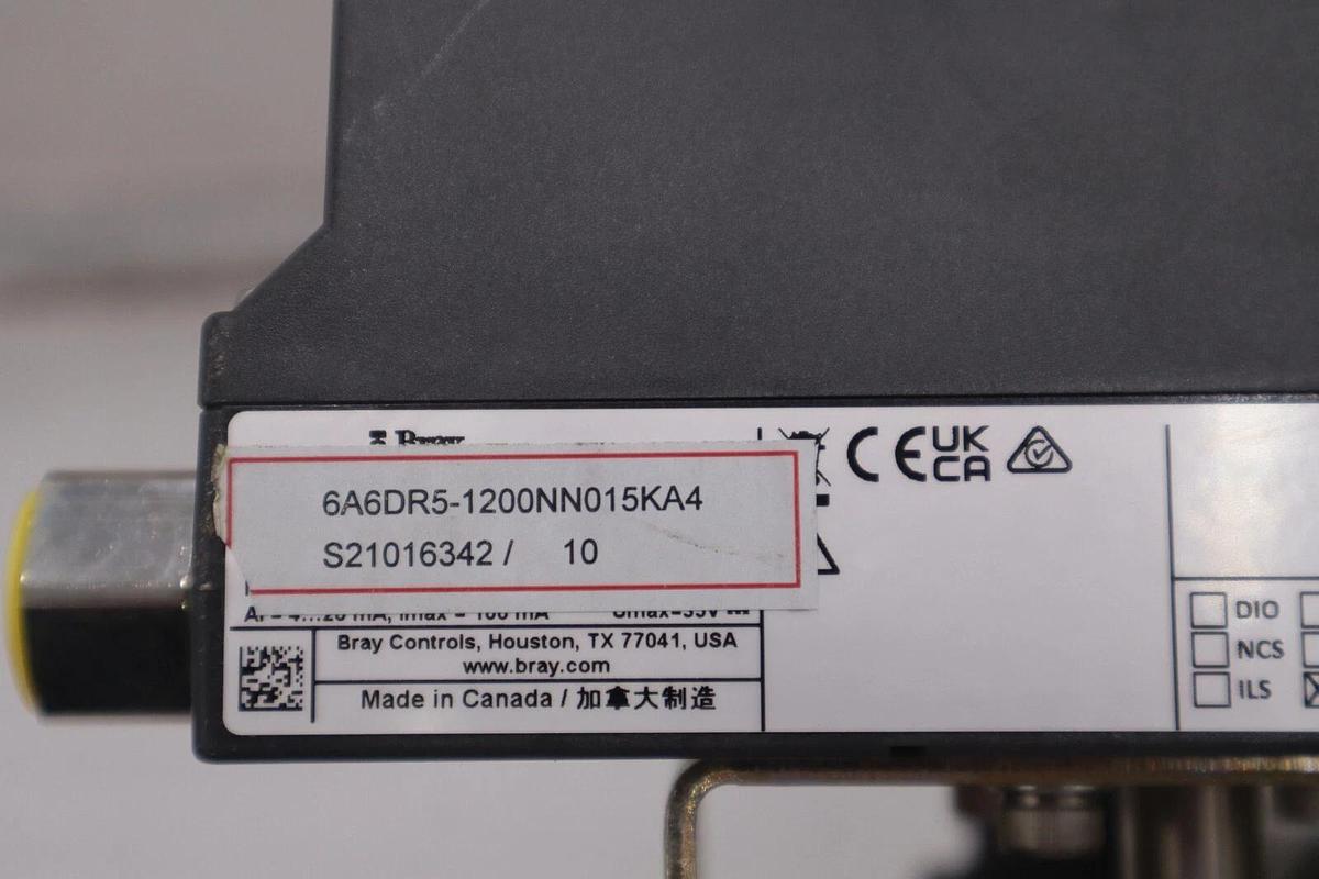 1 1/2" Bray 92630-11300532 Actuator W/ 6A6DR5-1200nn015KA4 Positioner NEW #5565