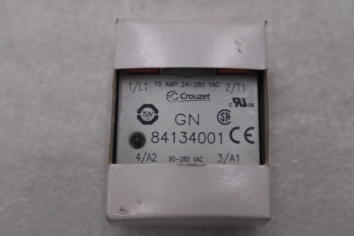 Crouzet GN 84134001 - 10AMP - 24-280 VAC - Solid State Relay - STOCK GF690A