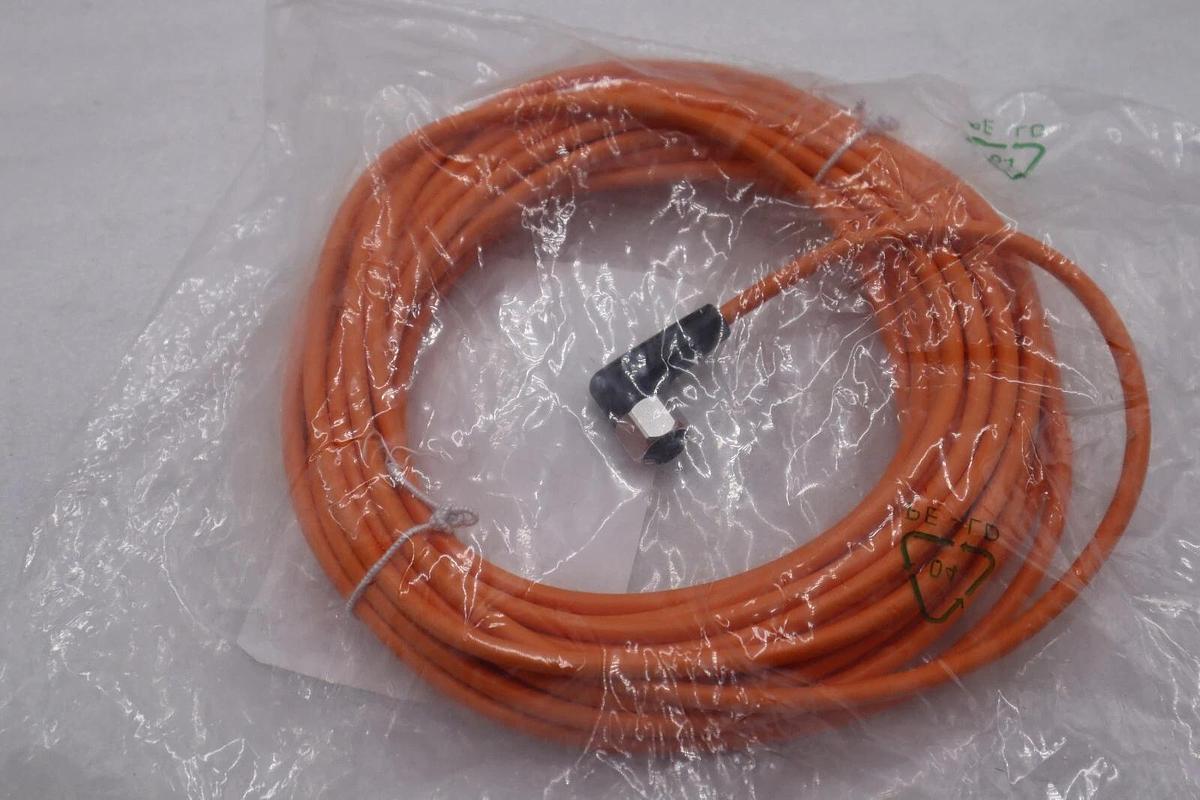 Used IFM EVT008 CONNECTING CABLE W/ ANGLED SOCKET 4 AMP STOCK 4899