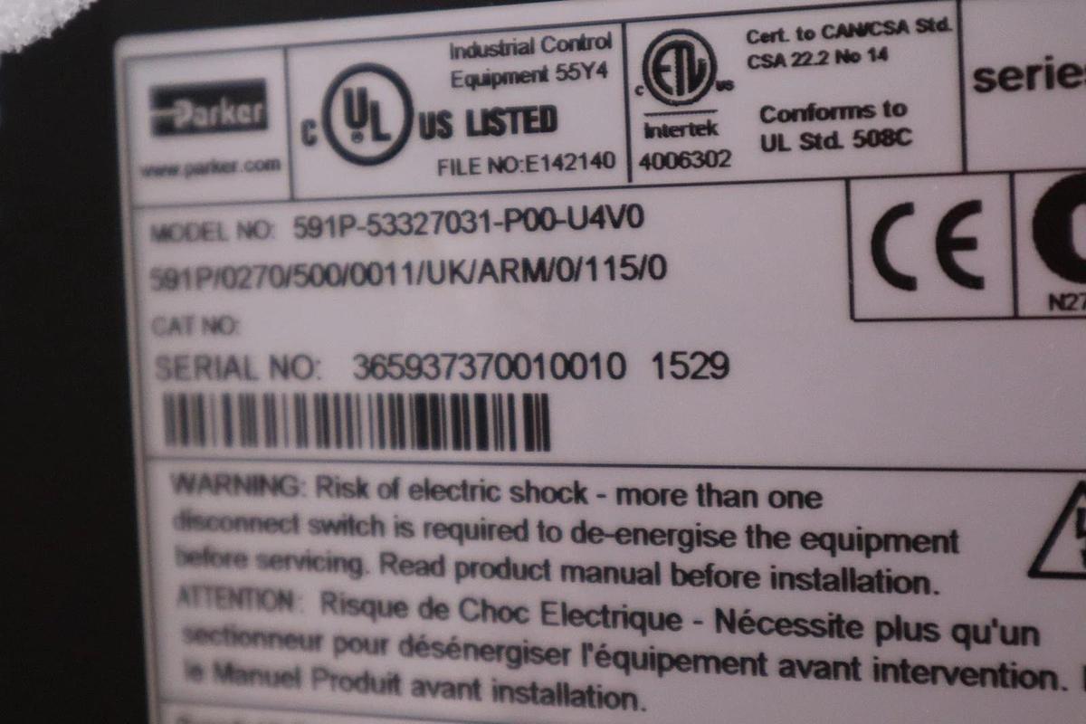 Used PARKER 591P-53327031-P00-U4V0 / 591P53327031P00U4V0 - NEW IN BOX - STOCK GF964