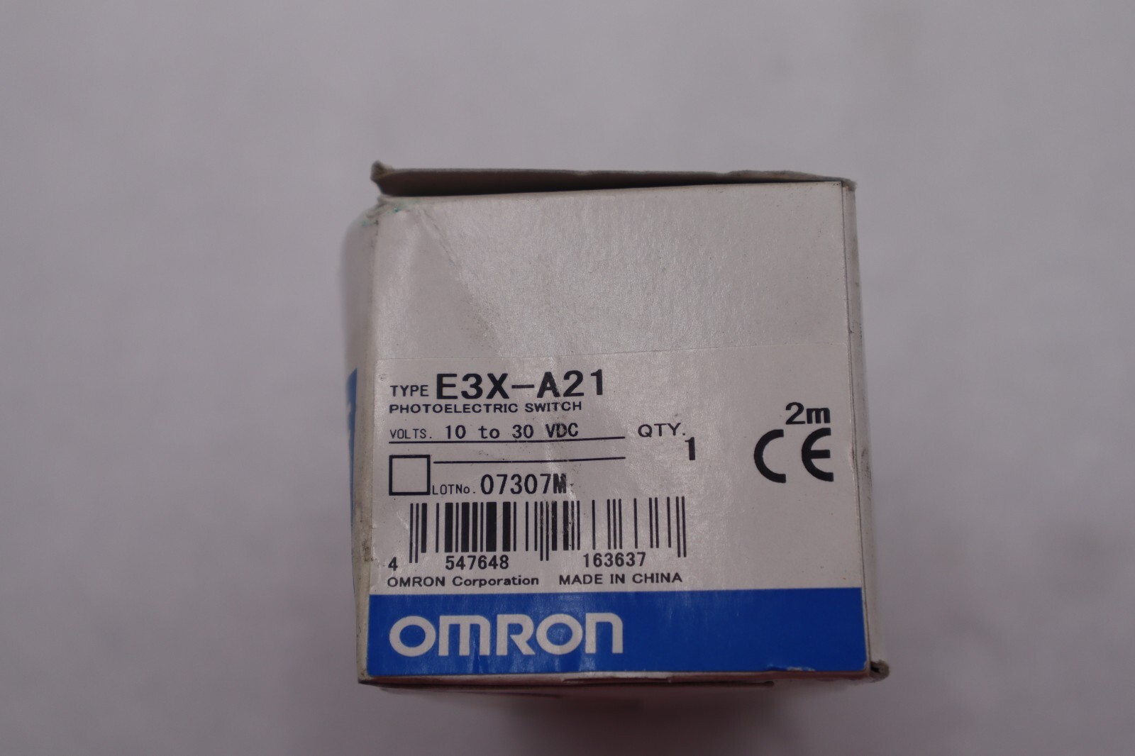 Used OMRON E3X-A21 PHOTOELECTRIC SWITCH 10-30 VDC STOCK #K-1038A
