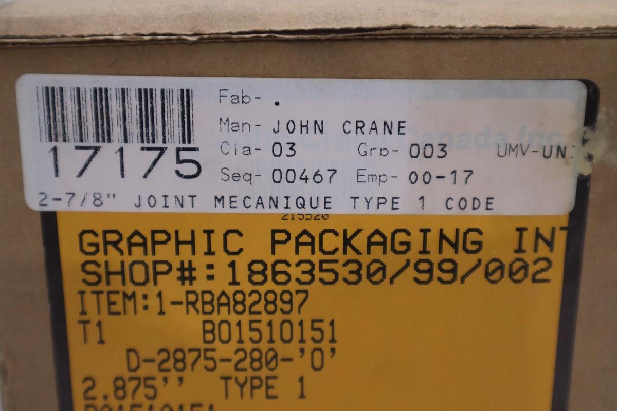 John Crane FSD3000 Spring Seal Assembly 2.875" NEW IN BOX STOCK GF-941
