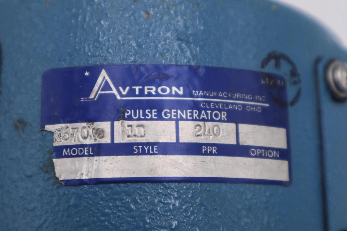 AVTRON PULSE GENERATOR K670 PPR 240 STYLE 1D STOCK #4651