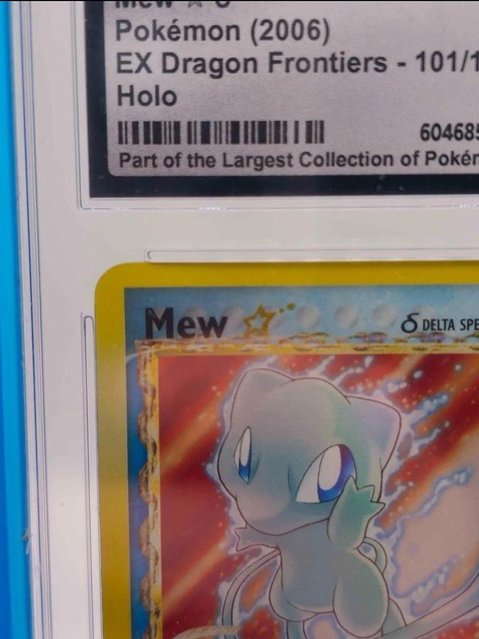 Used Mew [Gold Star] Pokemon 2006 EX Dragon Frontiers 101/101 Holo World Record CGC