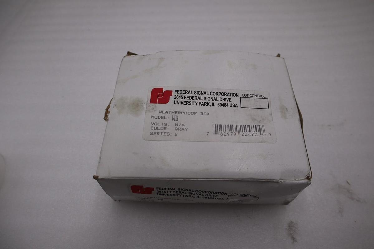 NEW FEDERAL SIGNAL WB WEATHERPROOF STOCK H412A
