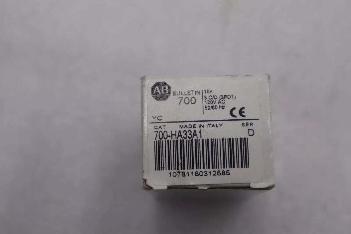 LOT OF 2 NEW OPEN BOX AB ALLEN BRADLEY 700-HA33A1 RELAY STOCK K-3395