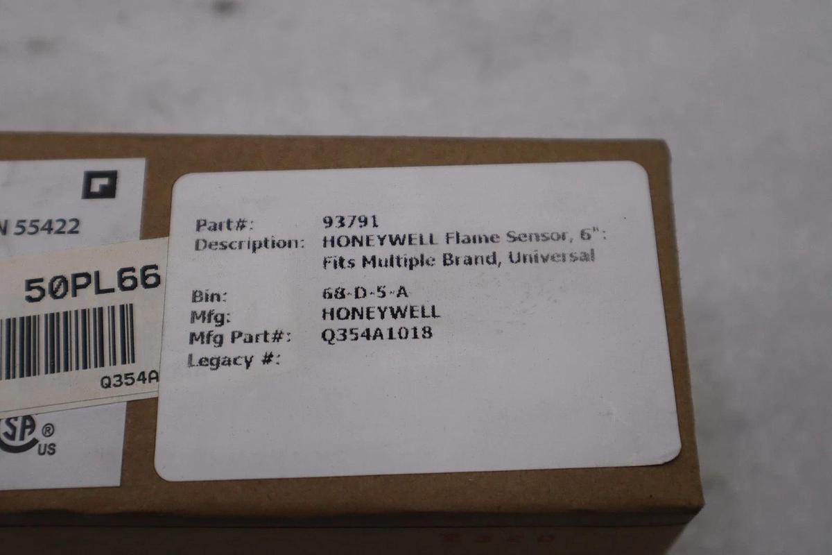 Used Resideo Q354A1018/ Q354A 1018 Flame Sensor 6 Inch - NEW IN BOX - STOCK 3445CC