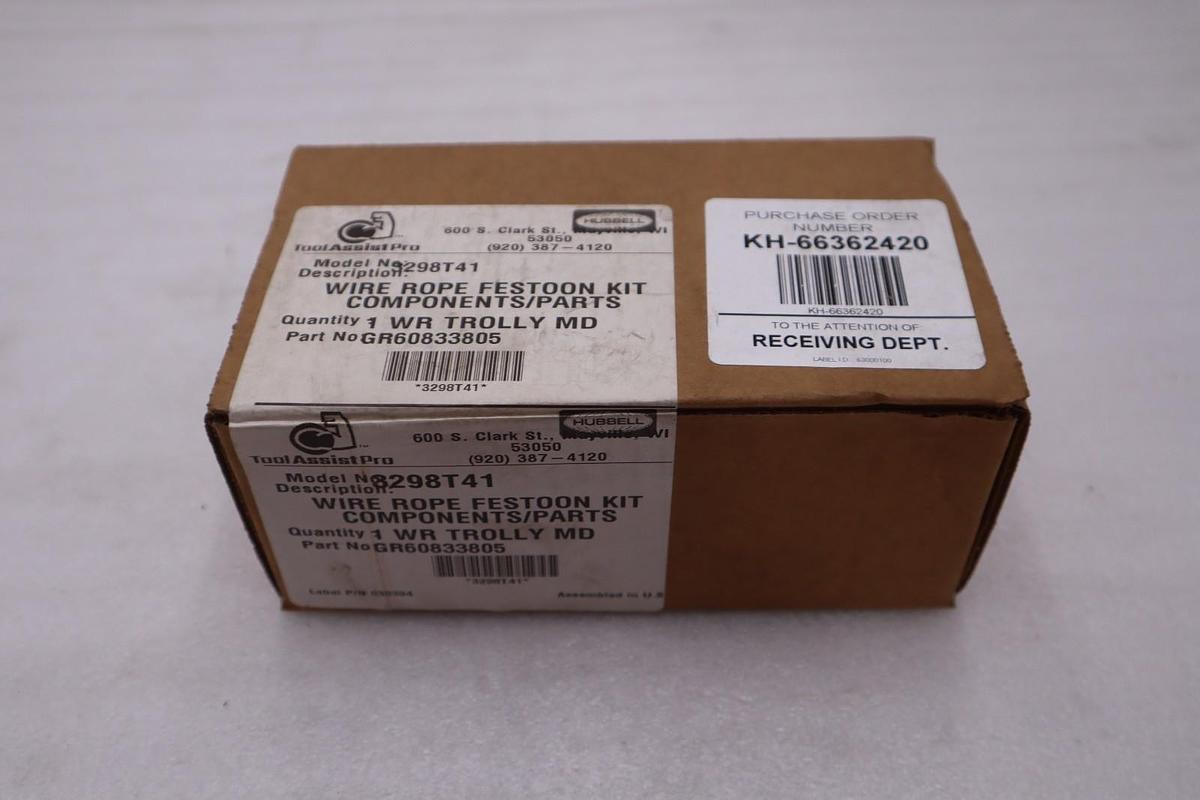 Used HUBBELL 3298T41 WIRE ROPE FESTOON KIT - NEW - STOCK GF1289