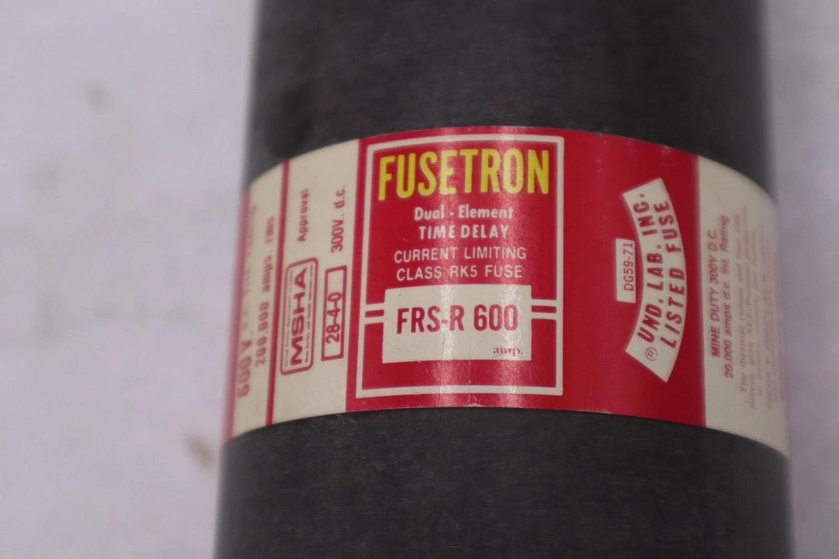 Used Bussmann FRS-R-600/ FRS-R 600 600A 600VAC Fuses - STOCK 5818A