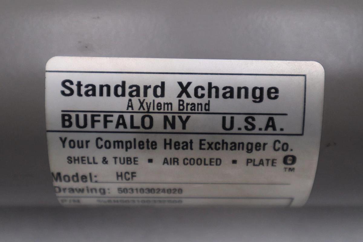 NEW Standard Xchange HCF SN503100332500 Tube Heat Exchanger STOCK 4817-A