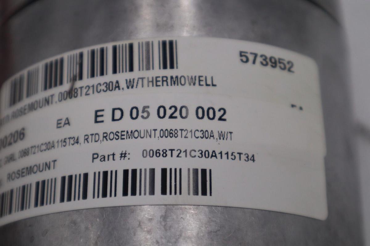 Used EMERSON 0068T21C30A115T34 ROSEMOUNT TRANSMITTER PROBE NEW UNIT STOCK G43A