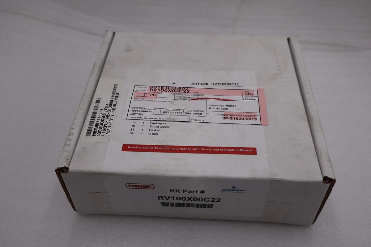 FISHER RV100X00C22 REPAIR KIT NSMP - STOCK GF256A