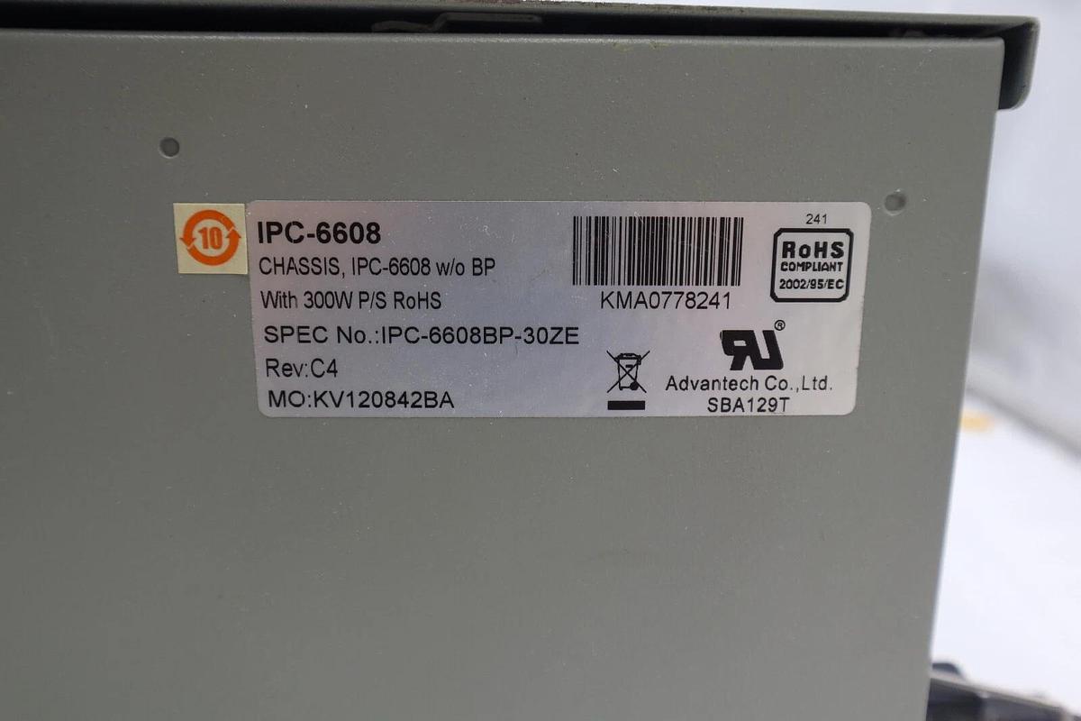 Used ADVANTECH IPC-6608BP-30Z PC 8 SLOT IPC6608BP30ZE SUPER SWAP STOCK 2166