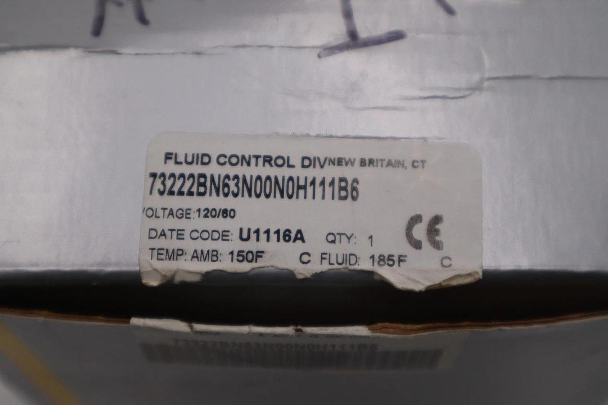 Used NIB PARKER 73222BN63N00N0H111B6 SOLENOID VALVE STOCK 2896A