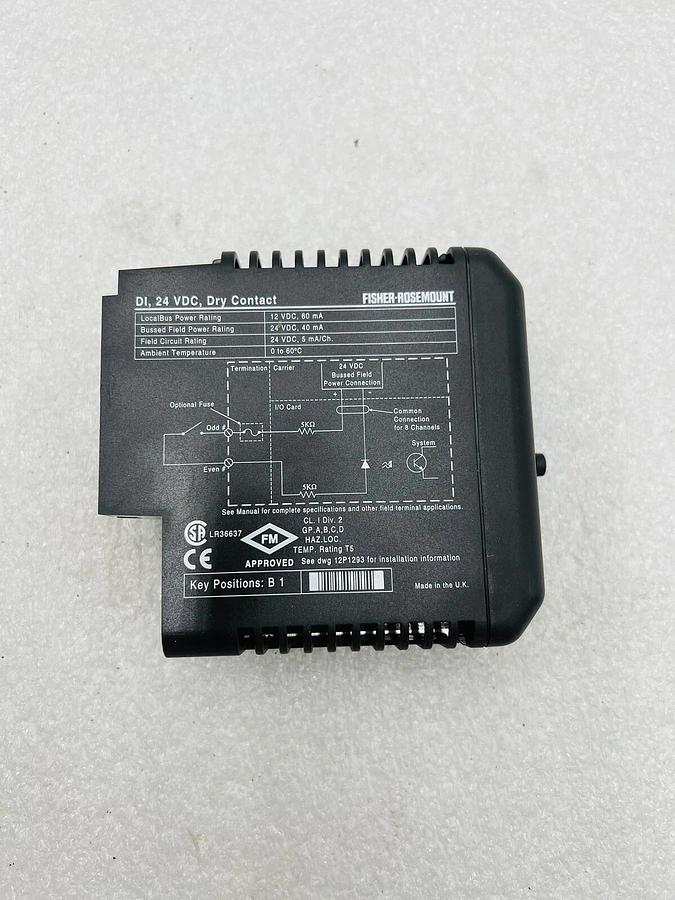 Used EMERSON DELTAV KJ3001X1-BB1 DI 8 CH 24VDC DRY CONTACT #K-2532