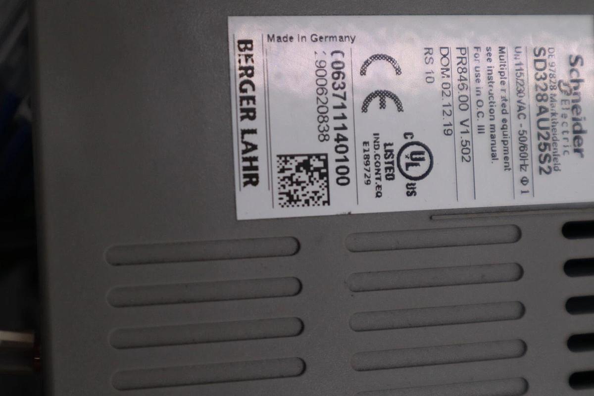 Used Berger Lahr SD328AU25S2 Driver STOCK B-677