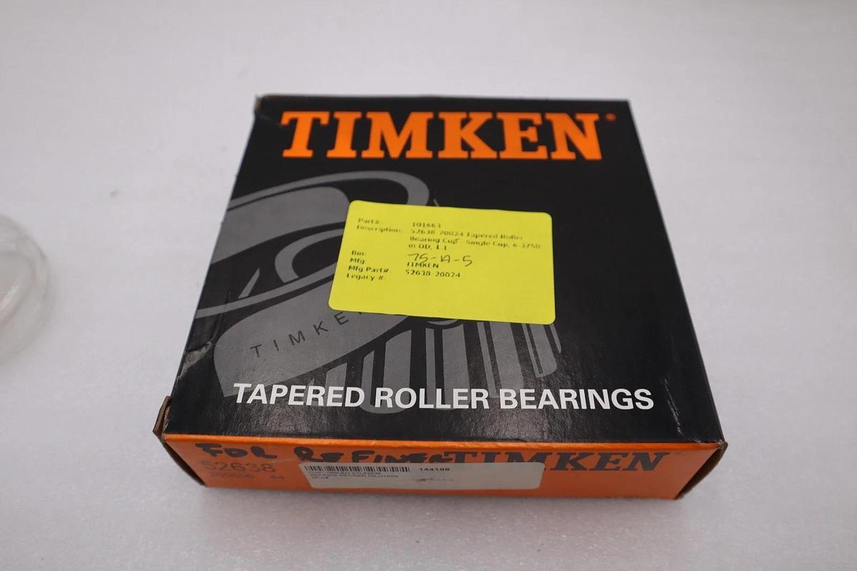 NEW Timken 52638 Tapered Roller Bearing Cup STOCK 1662CC