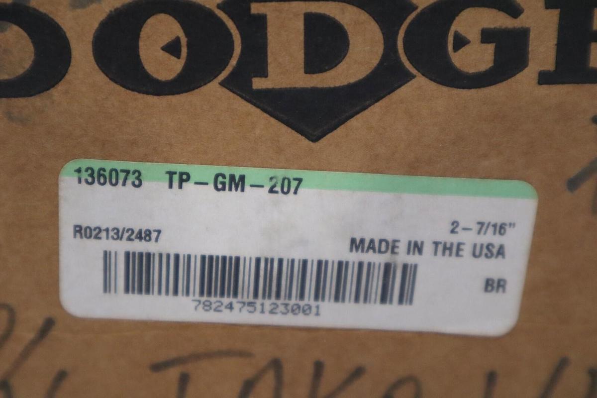 Dodge TPGM207 / TM-GM-207 136073 2-7/16” Bearing NEW IN BOX STOCK H720