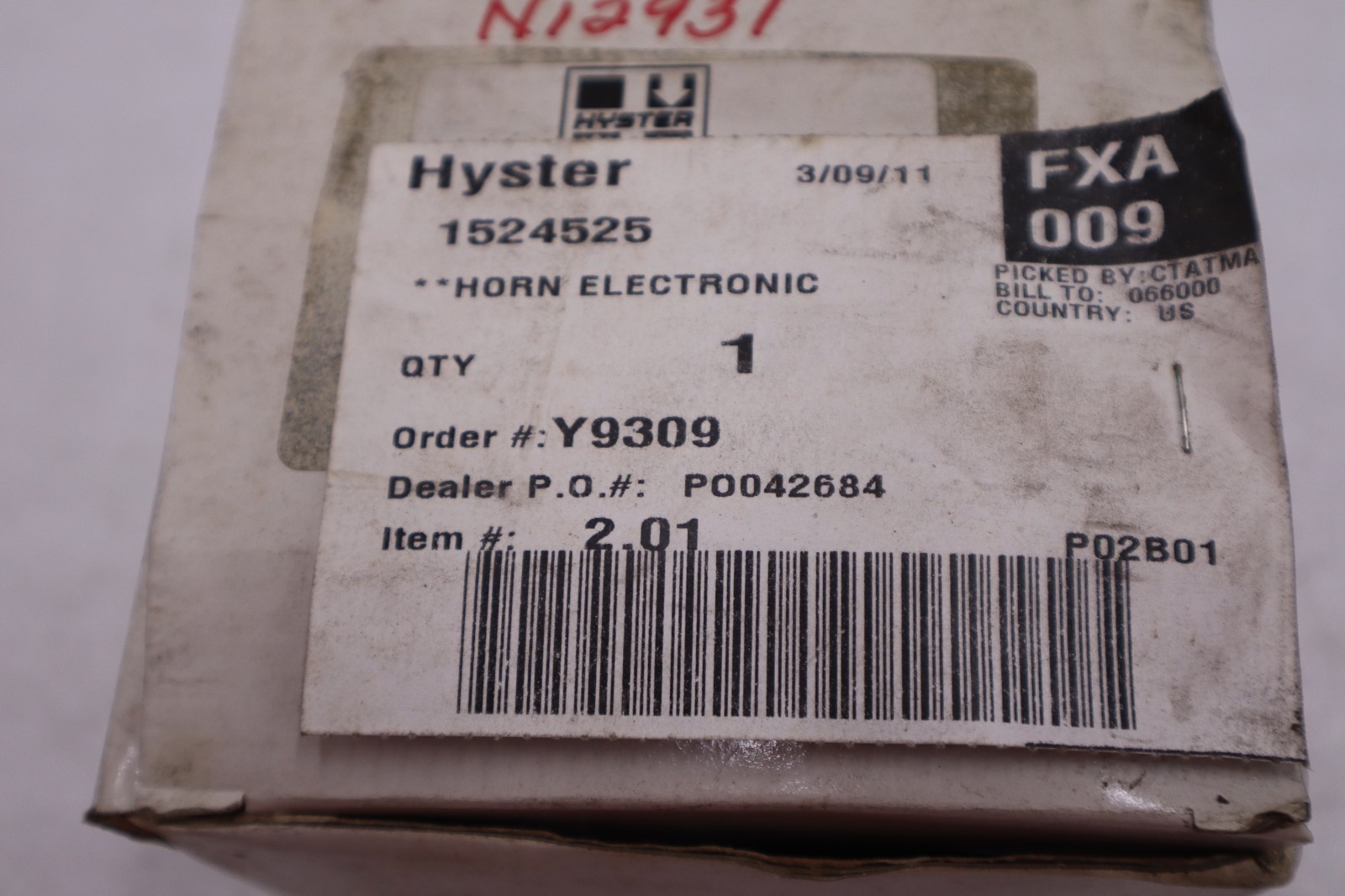 TOTAL SOURCE HY1524525/ 1524525 - NEW IN BOX - STOCK GF1009A