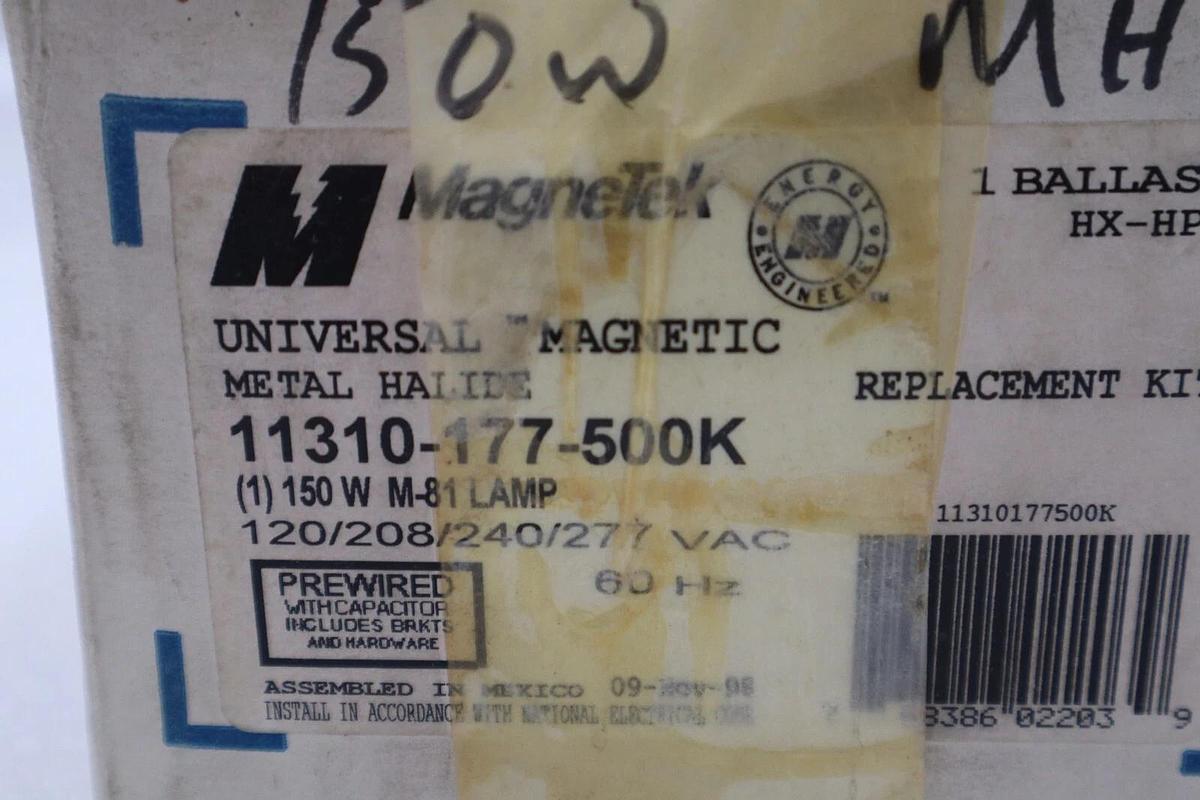 Used Magnetek 11310-177-500K Metal Halide Ballast Replacement Kit Stock 2566