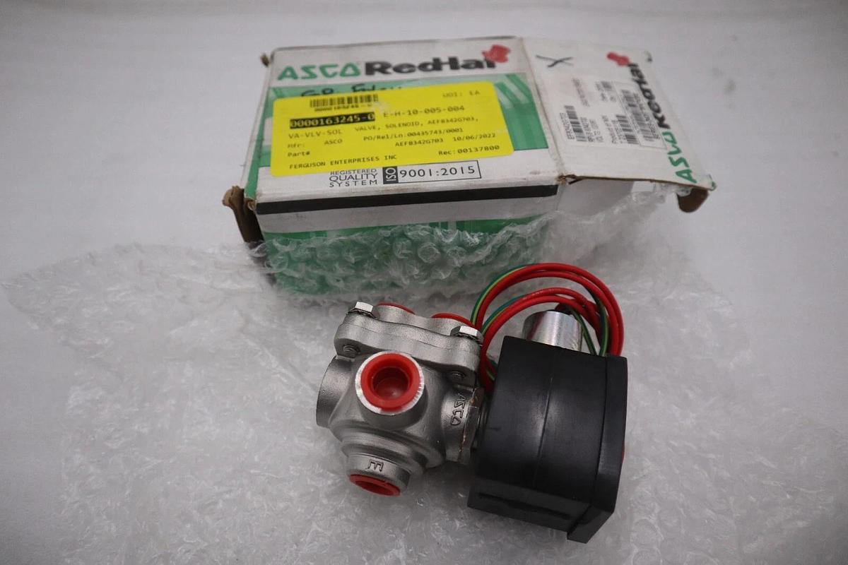 NEW IN BOX ASCO EF8342G703 120V 100-125PSI 3/8" NSMP STOCK G562