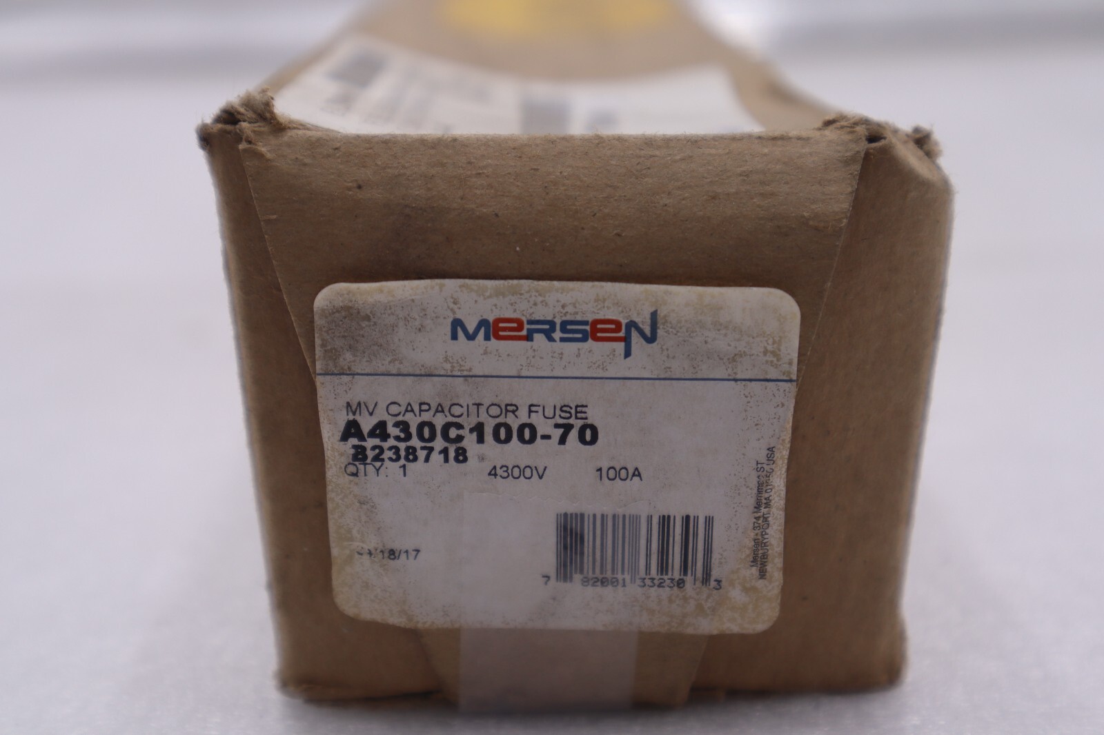 Mersen Electrical Power Medium Voltage Fuse A430C100-70 New Open Box Stock #3625