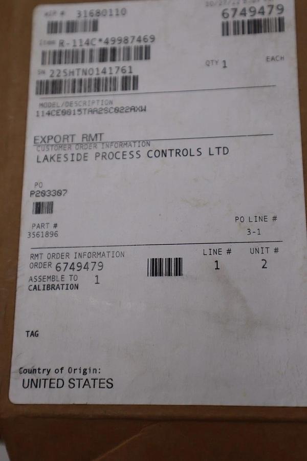 Used ROSEMOUNT , 248HAK6A2XA, TEMP. TRANSMITTER , 241CRWSMB1S3E0037SLE6UAE NEW IN BOX