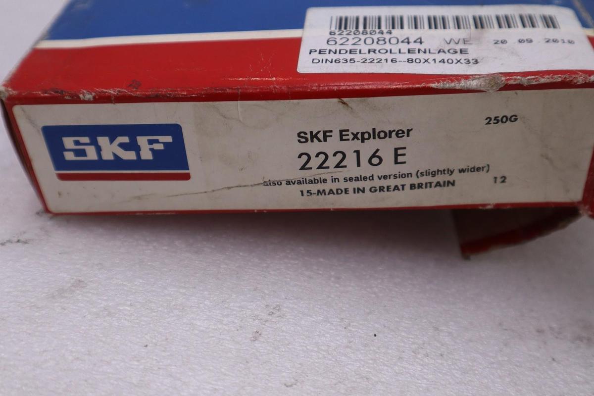 Used NEW OPEN BOX SKF 22216 E Spherical Roller Bearing STOCK CC210