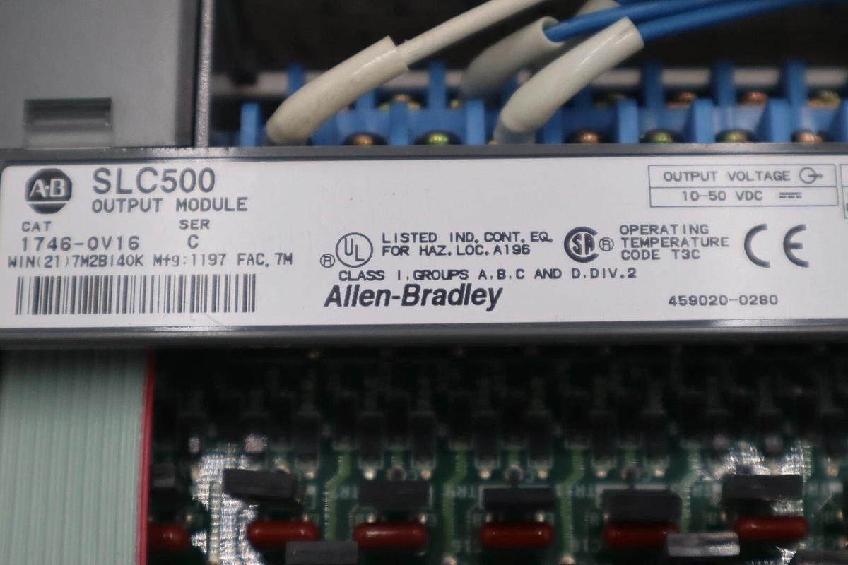 Used Allen Bradley 1746-OV16 Ser. C Output Module SLC 500 1746OV16 AB STOCK K-80-D
