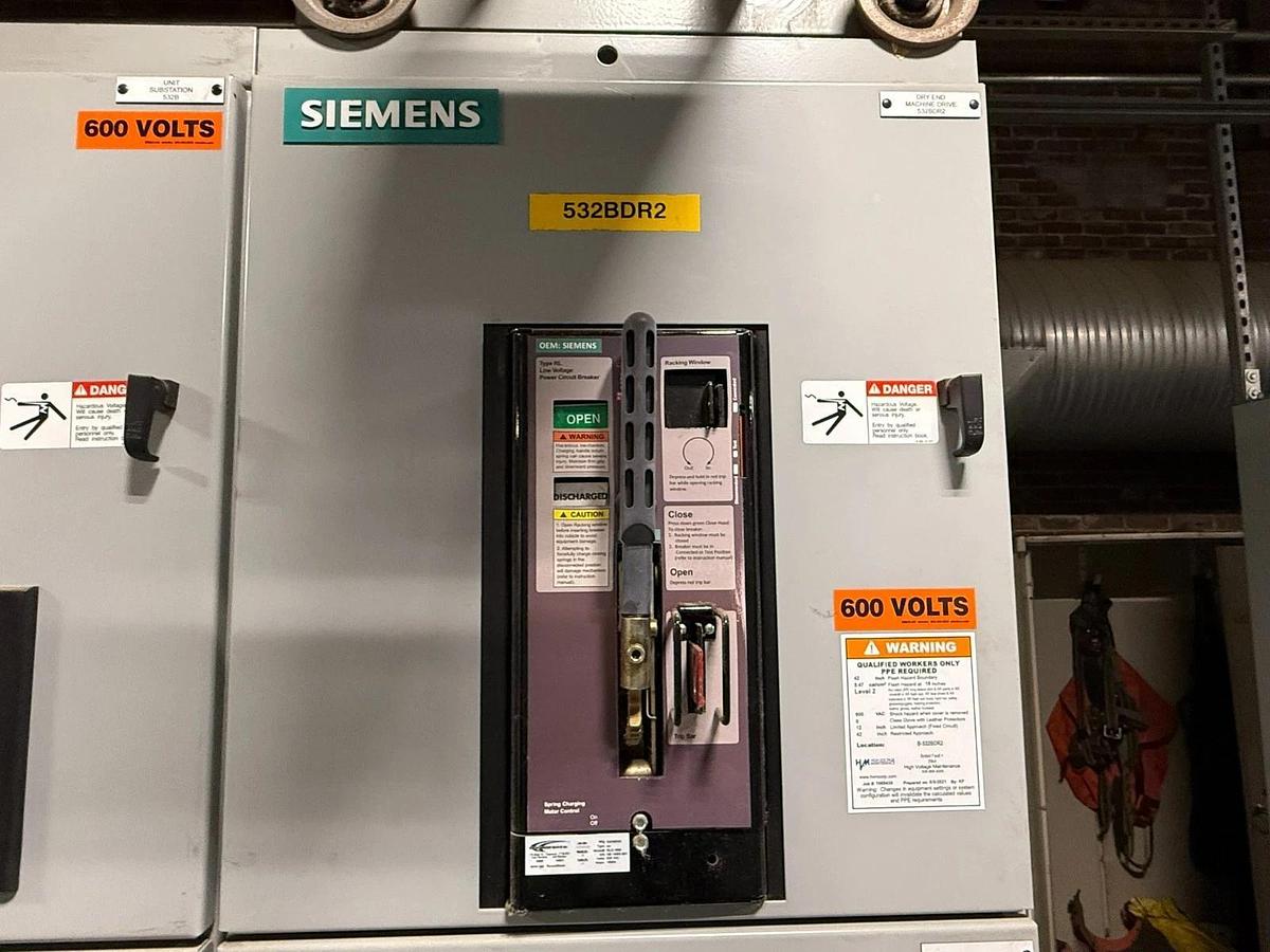 Used Siemens 2500–3500 kVA 13.8kV–600Y/346V Liquid-Filled Substation Transformer