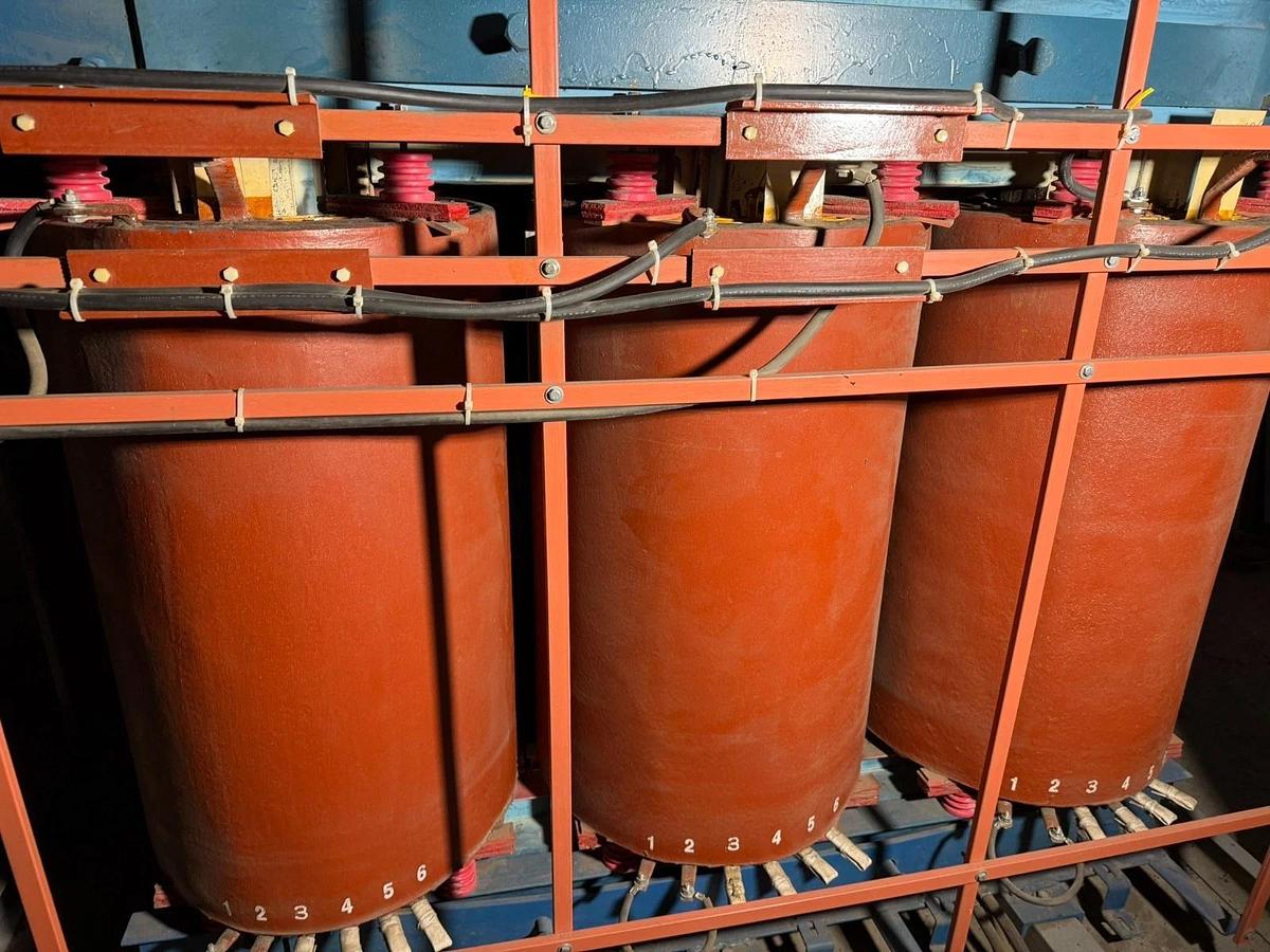 Used Virginia 1500 kVA 13800 Delta to 600Y 3PH Dry Type Transformer Copper Windings