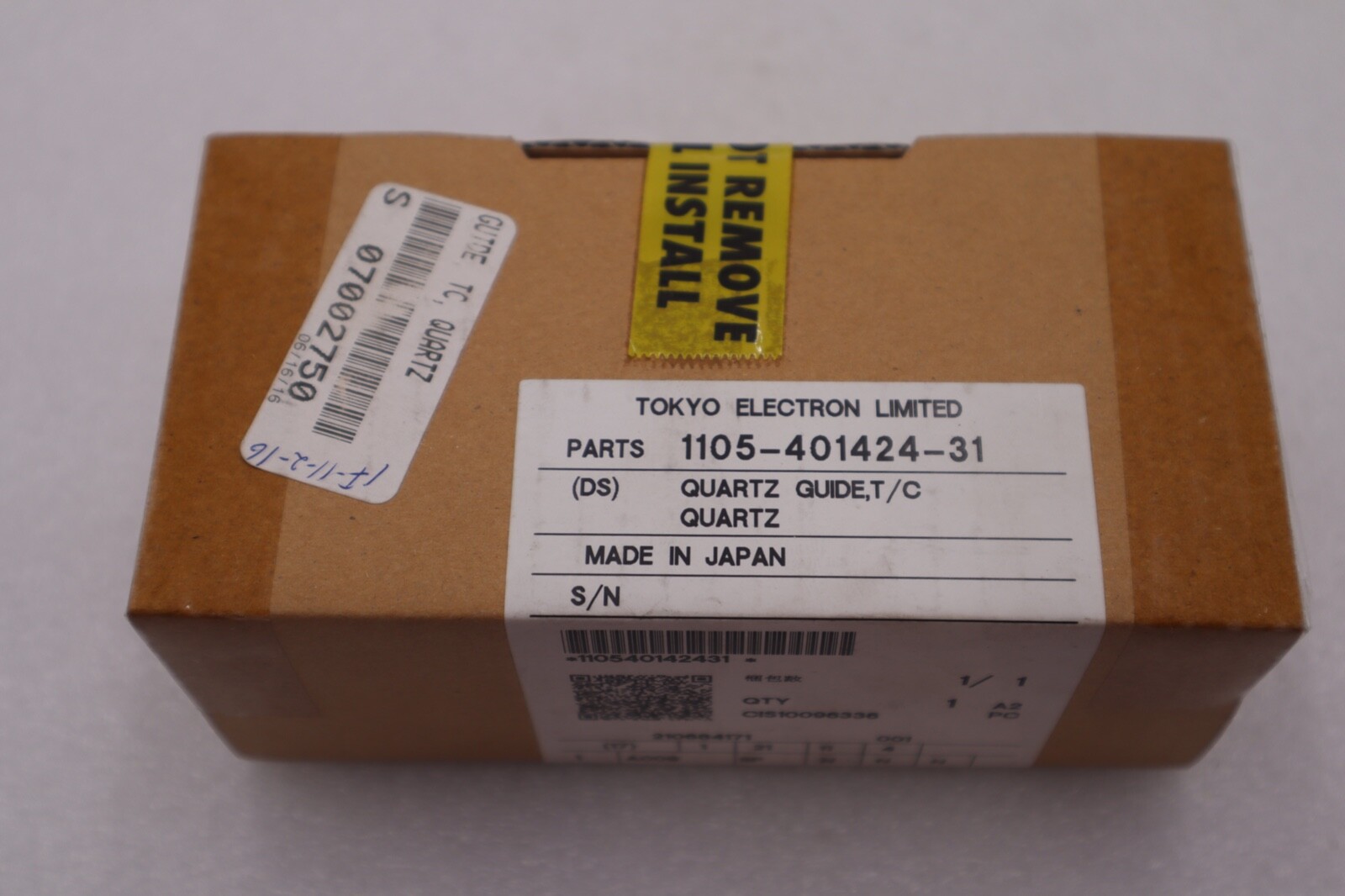 Tokyo Electron 1105-401424-31 GUIDE TO Quartz #K-1812