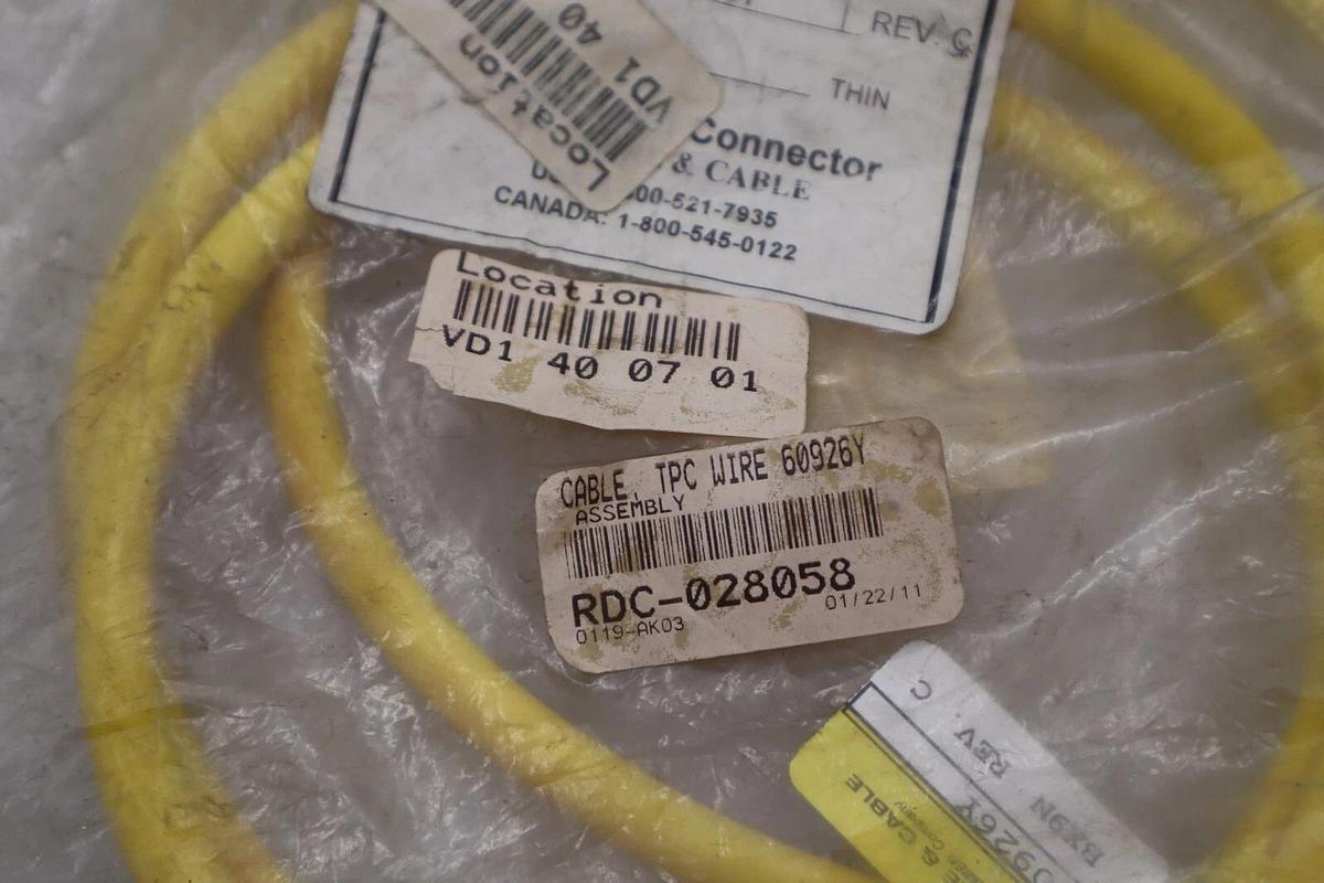 Used New Trex-Onics Device-Net Cable Assembly Part-60926Y STOCK K-1791