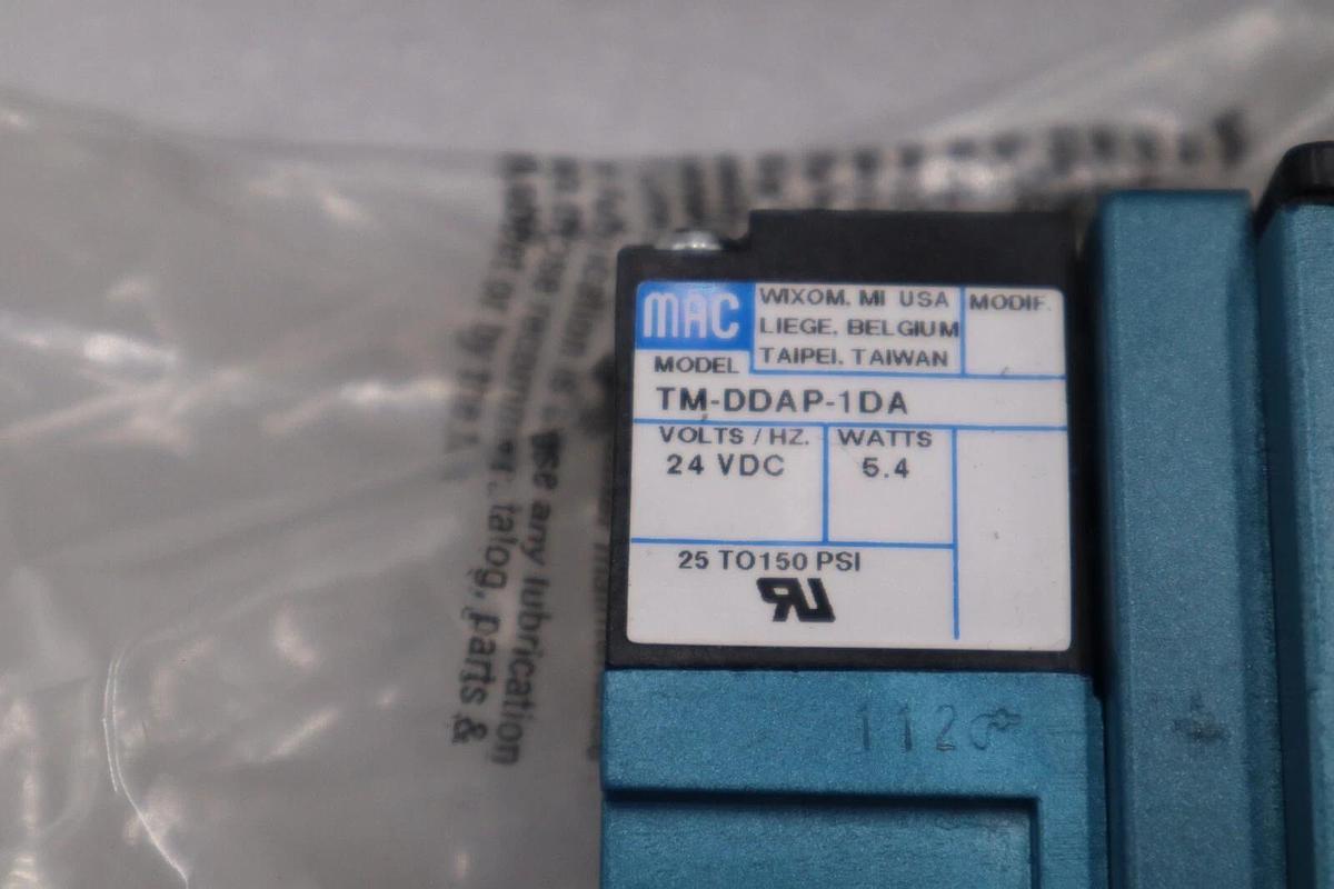 Used NEW MAC VALVES INC 82A-BA-000-TM-DDAP-1DA STOCK H1202